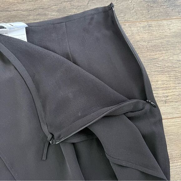 MaxMara NWT Cosmo 100% Silk Midi Wrap Skirt Asymmetrical Made in Italy Size 10 - Picture 7 of 11